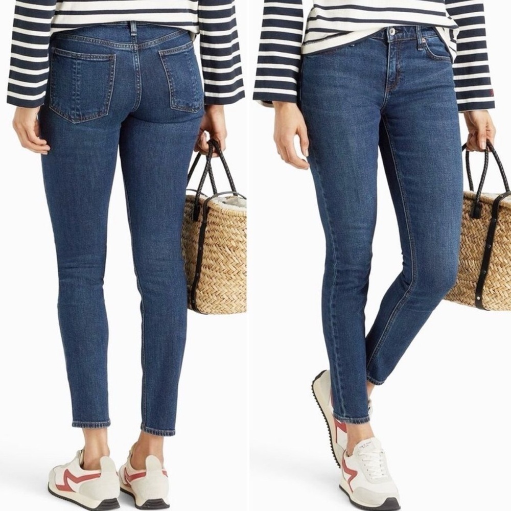 rag & bone | Indigo Cate Mid-Rise Ankle Skinny Jeans with Stretch | Sz 30